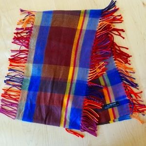 Fraas bright plaid scarf
